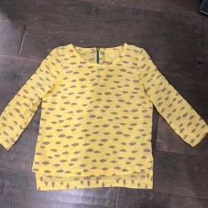 Anthropologie Cloud Silk Blouse